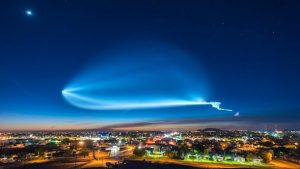 space x launch seen in phoenix