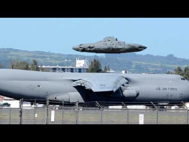 UFO Sightings Air Force Flying Saucer? Enhanced Close Up Video Stills!!!
